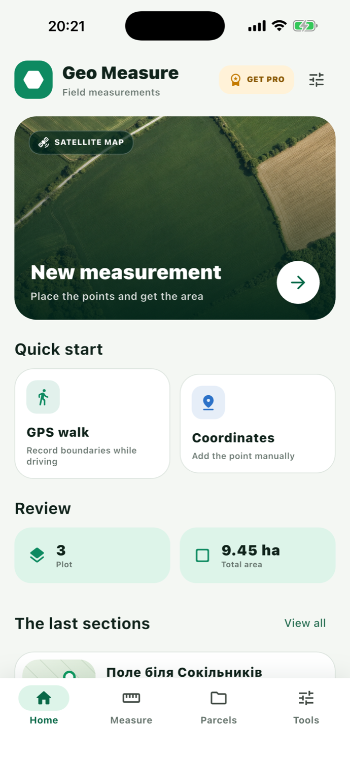 អេក្រង់ដើមរបស់ Geo Measure